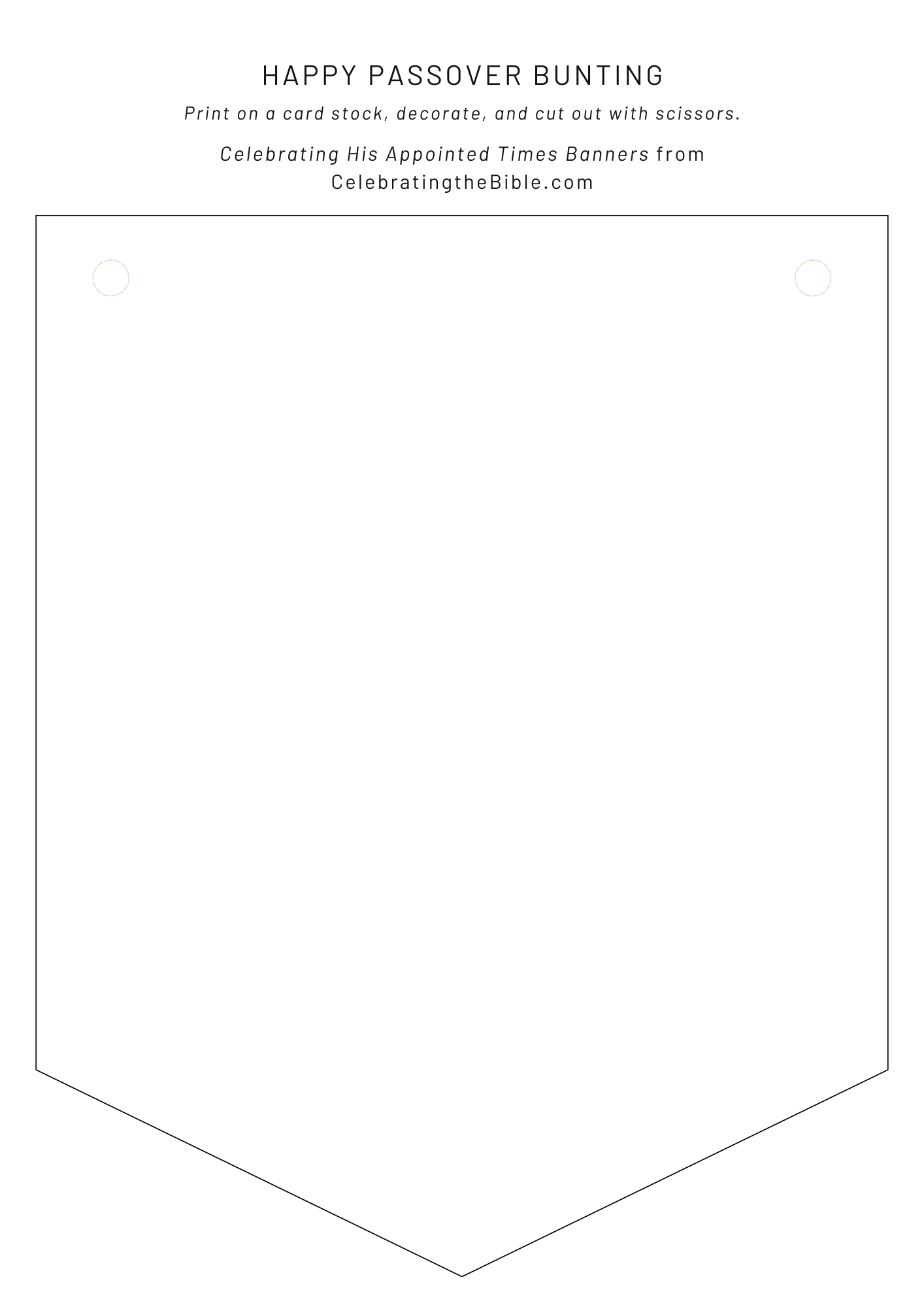 FREE "Happy Passover" DIGITAL Banner