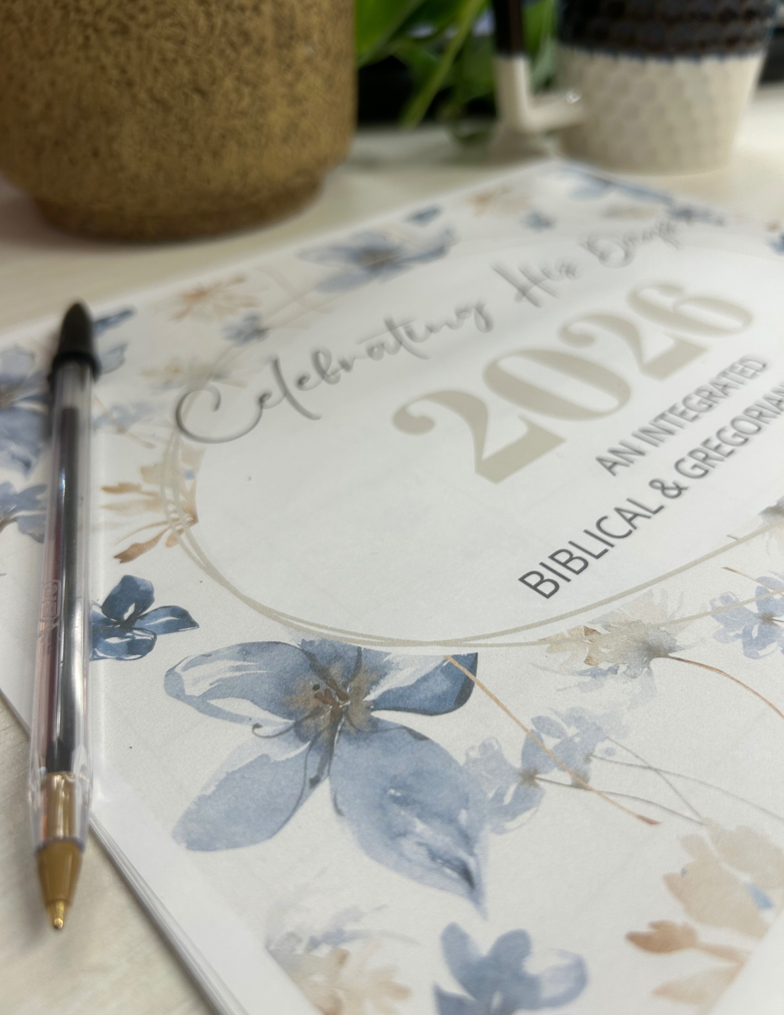 Pastel Floral Calendar: A Digital Integrated Biblical and Gregorian Calendar for 2026