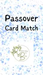 Passover Card Match