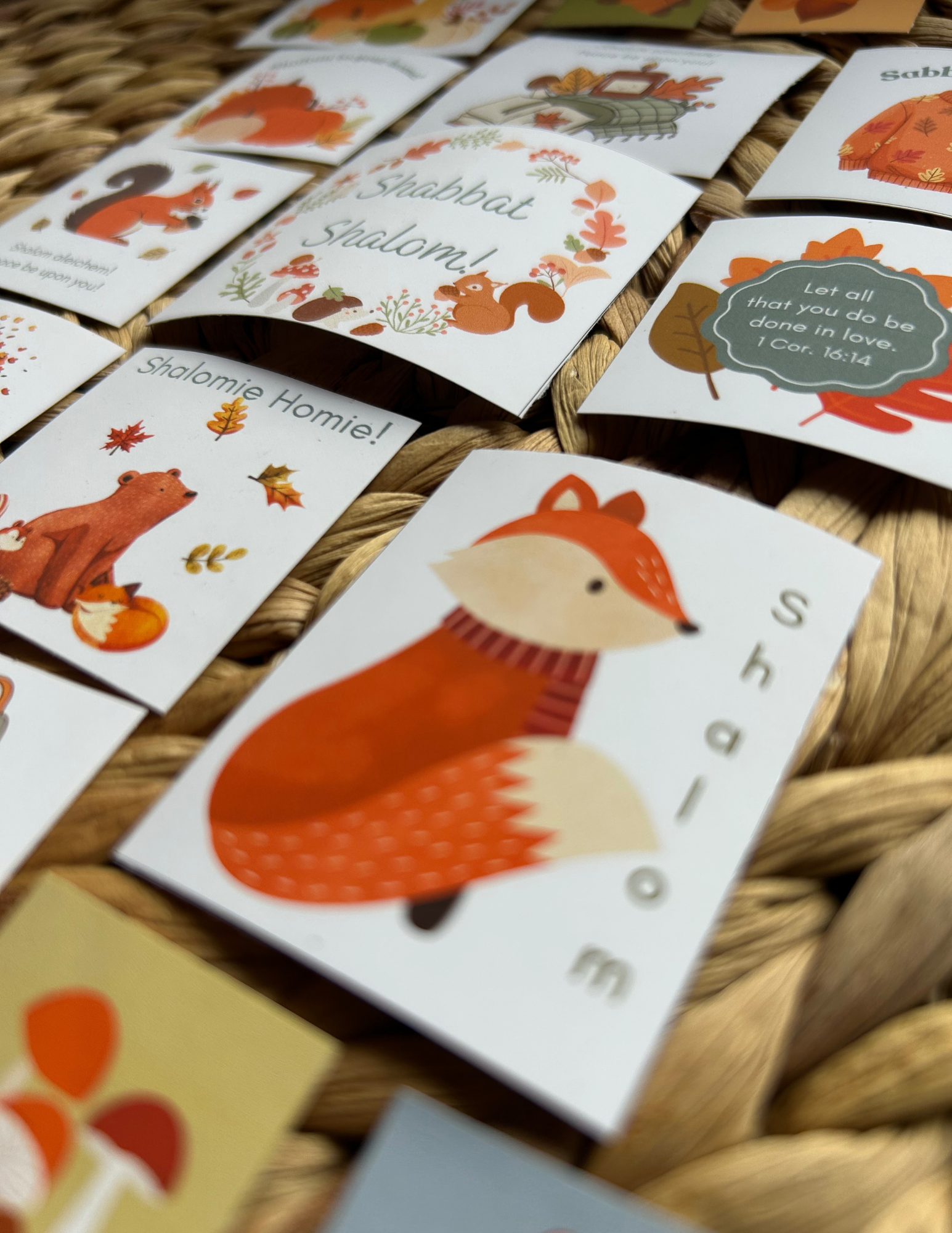 "Sabbath Autumn Forest Fun" Vinyl Stickers 42ct