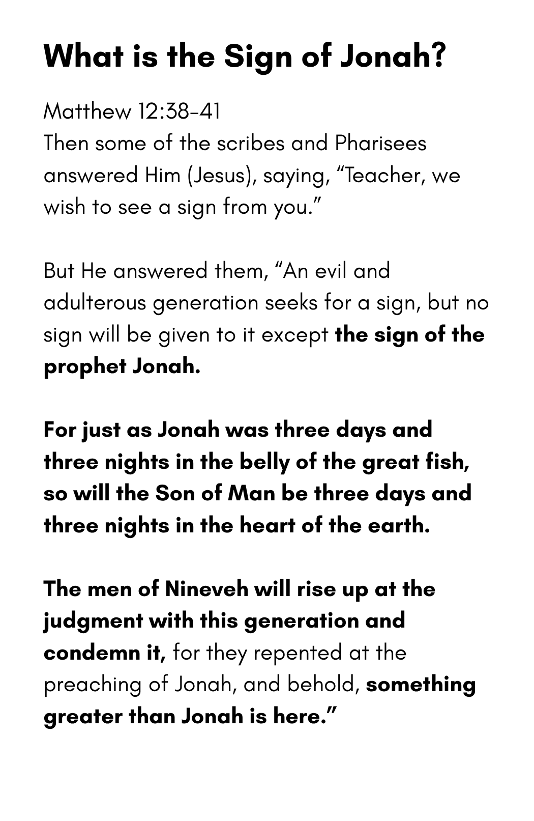 Does Easter Contain the Sign of Jonah Mini Book FREE DIGITAL