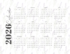 Pastel Floral Calendar: A Digital Integrated Biblical and Gregorian Calendar for 2026