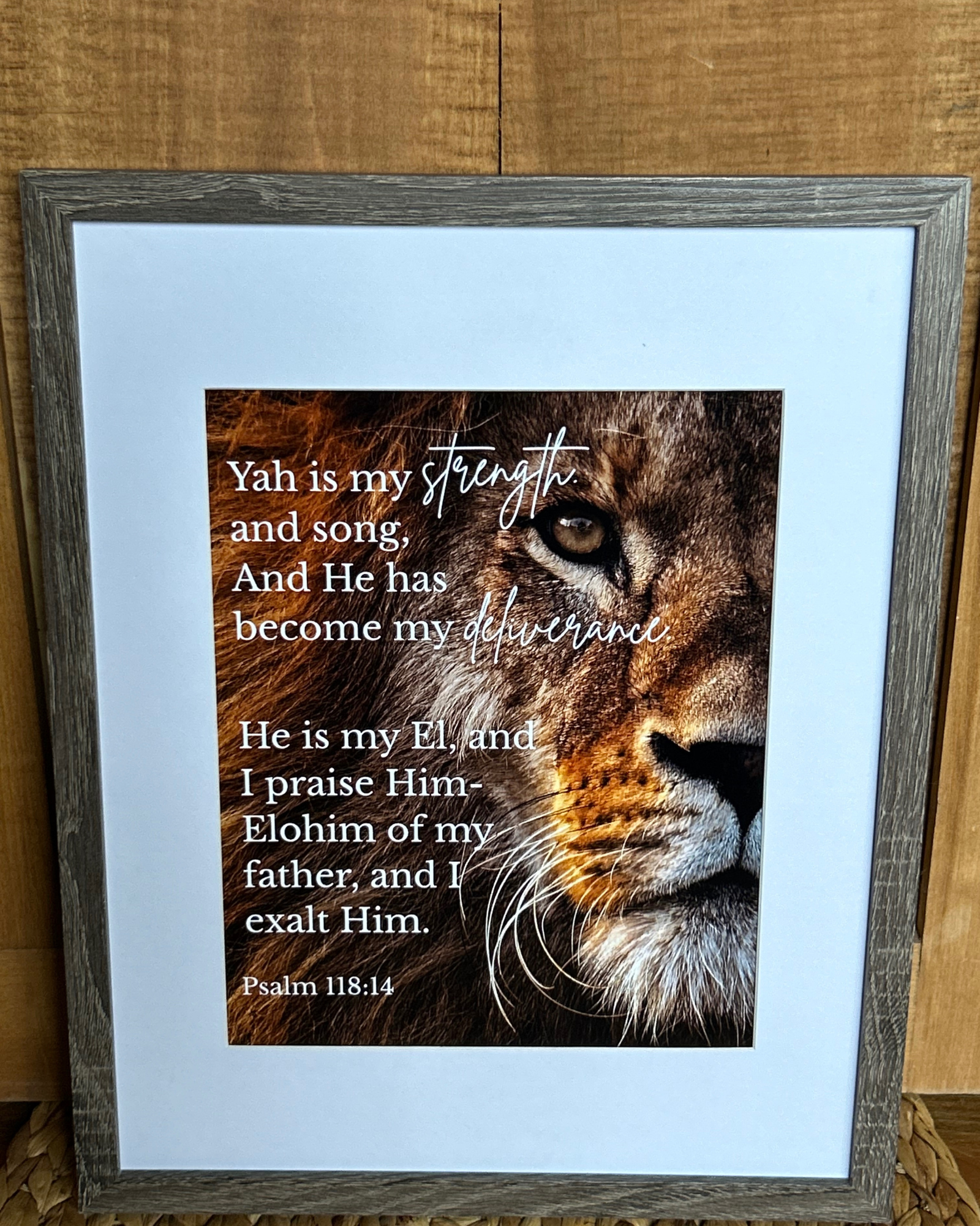 “Yah Is My Strength” Fine Art Print