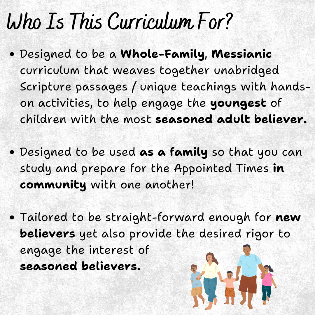 Whole Family Messianic Passover Curriculum