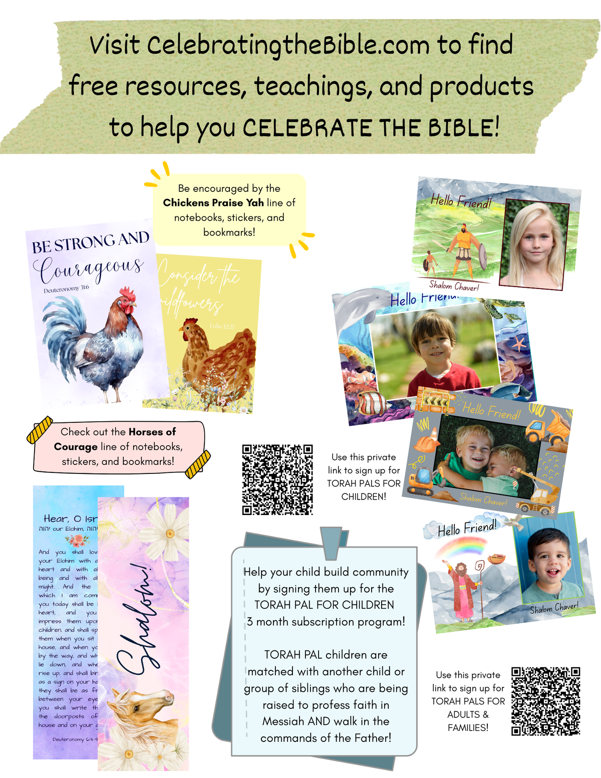 DIGITAL ONLY Keshet (Rainbow) A Torah Magazine 6 MONTH SUBSCRIPTION for Young Children