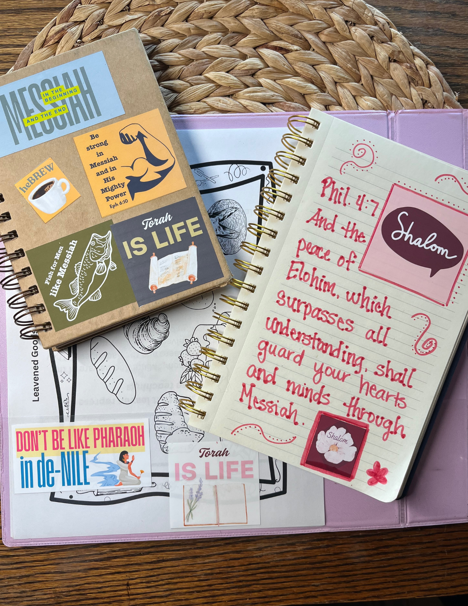 "Torah Is Life" Blue Vinyl Stickers 20ct