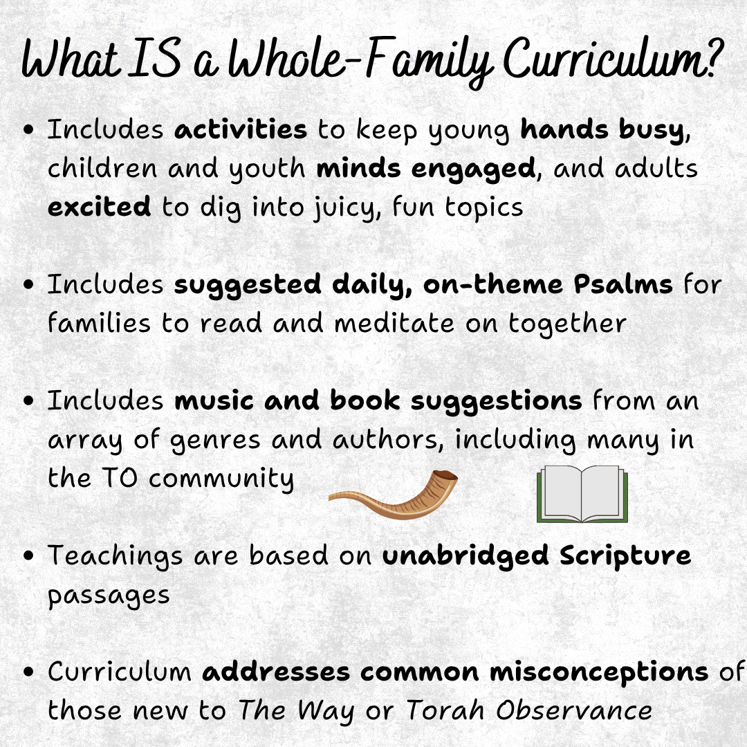 Whole Family Messianic Passover Curriculum