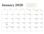 Green Plaid Classic Calendar: A Digital Integrated Biblical and Gregorian Calendar for 2026
