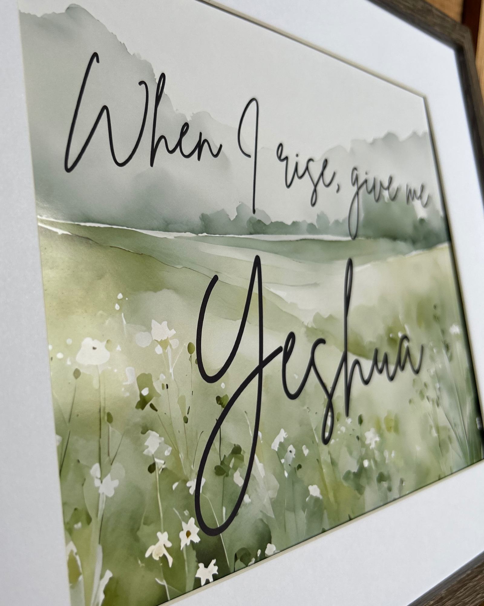 “Watercolor Mountains When I Rise” Fine Art Print