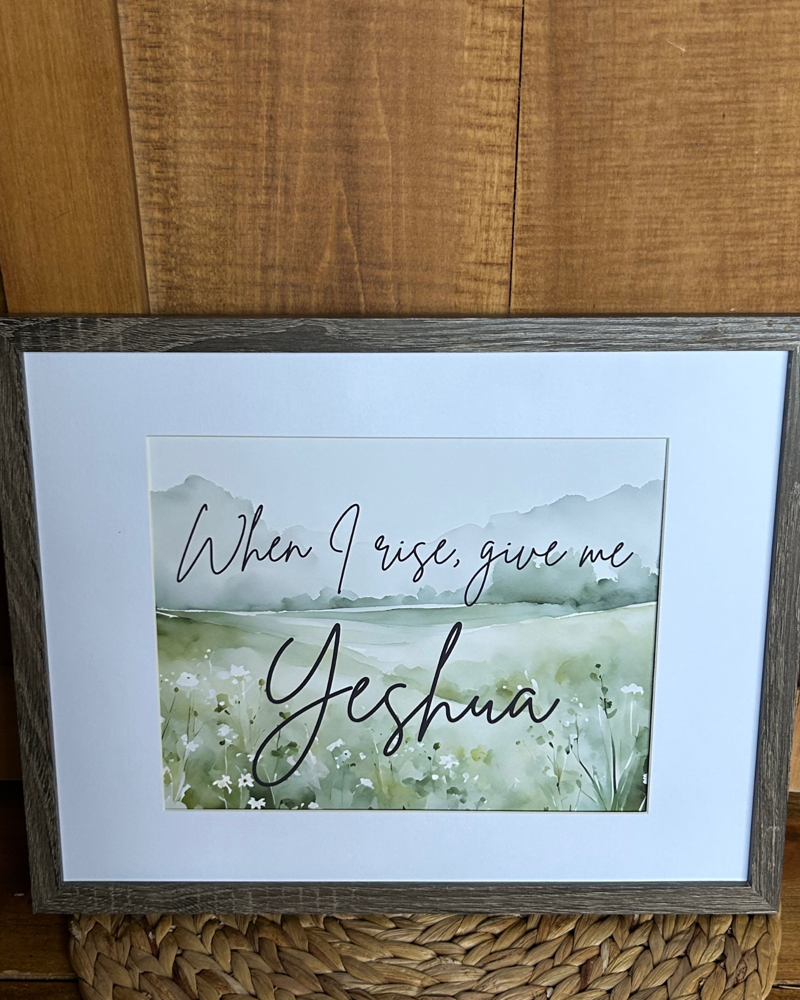 “Watercolor Mountains When I Rise” Fine Art Print