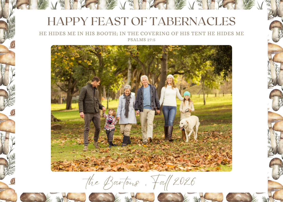 Feast of Tabernacles- Clean Mushroom Border
