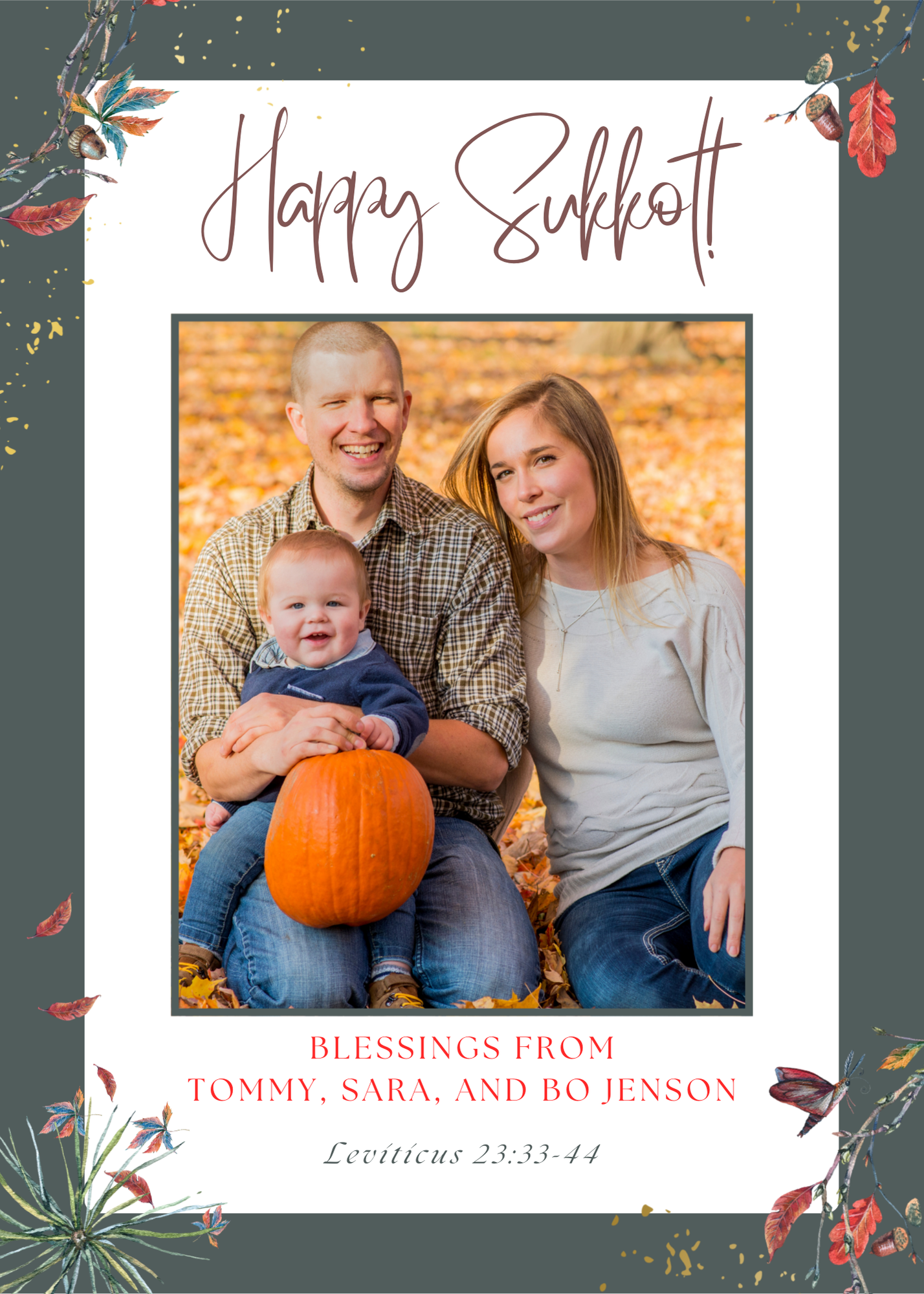 Hapy Sukkot - Clean Gray