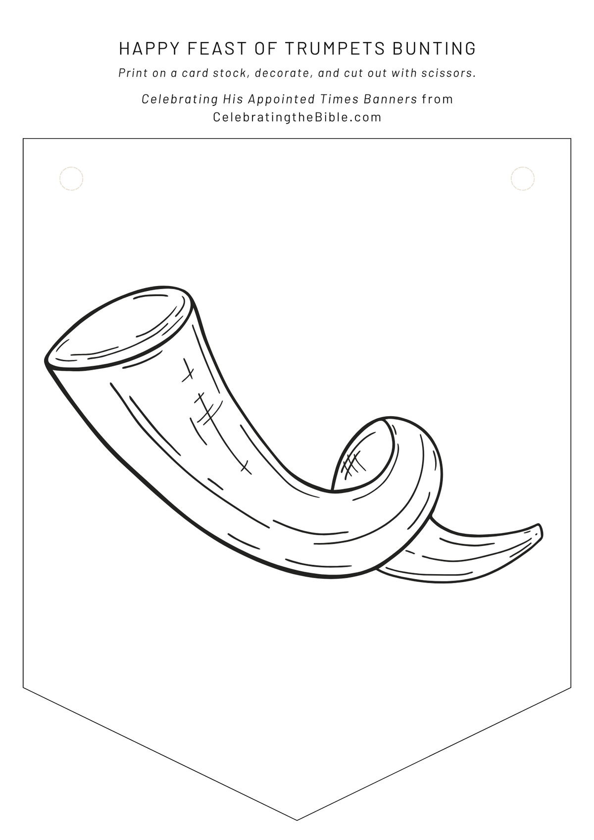 FREE "Happy Feast of Trumpets" DIGITAL Banner