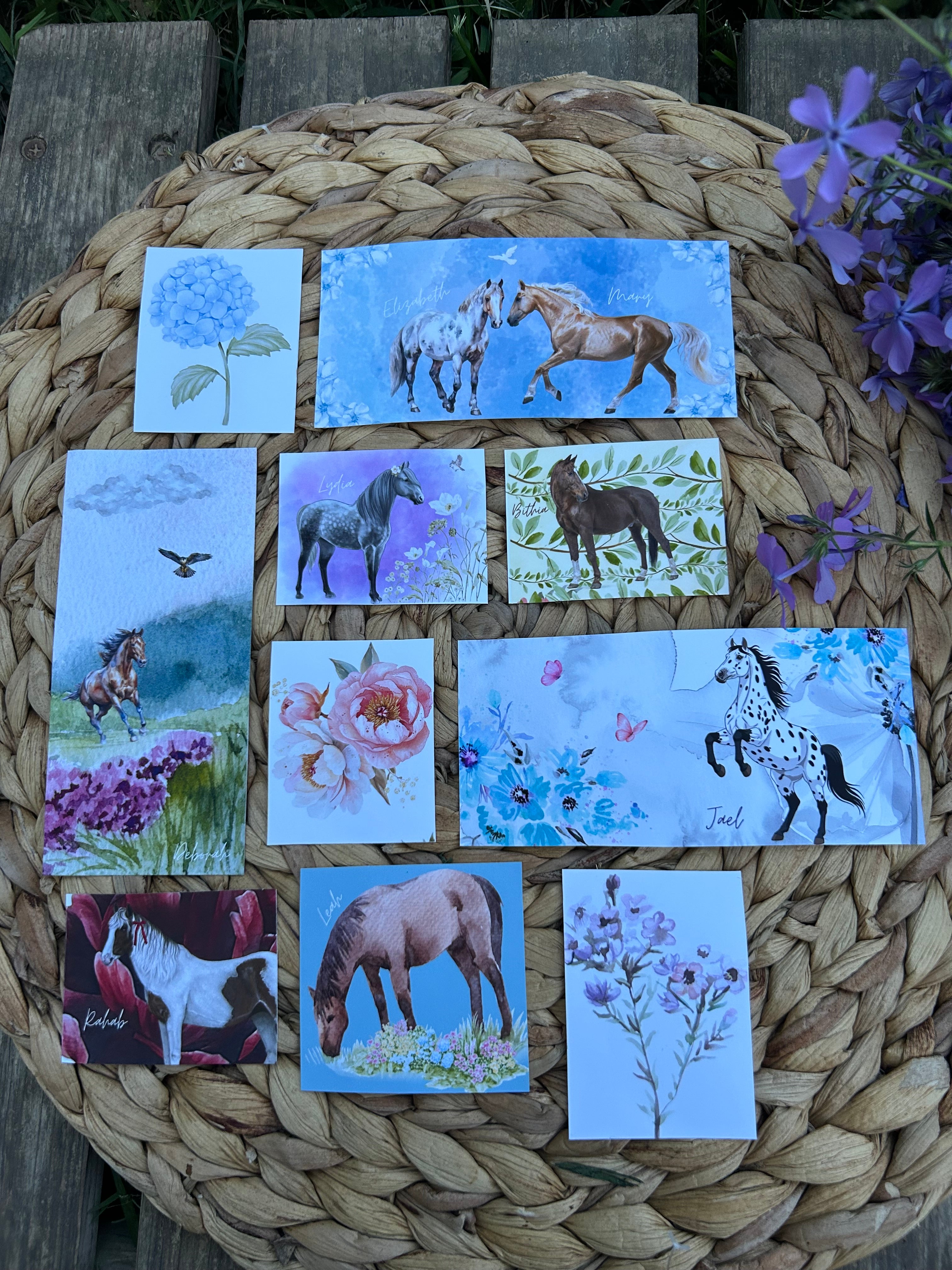 "Horses of Courage” Women in Scripture Vinyl Stickers 23ct