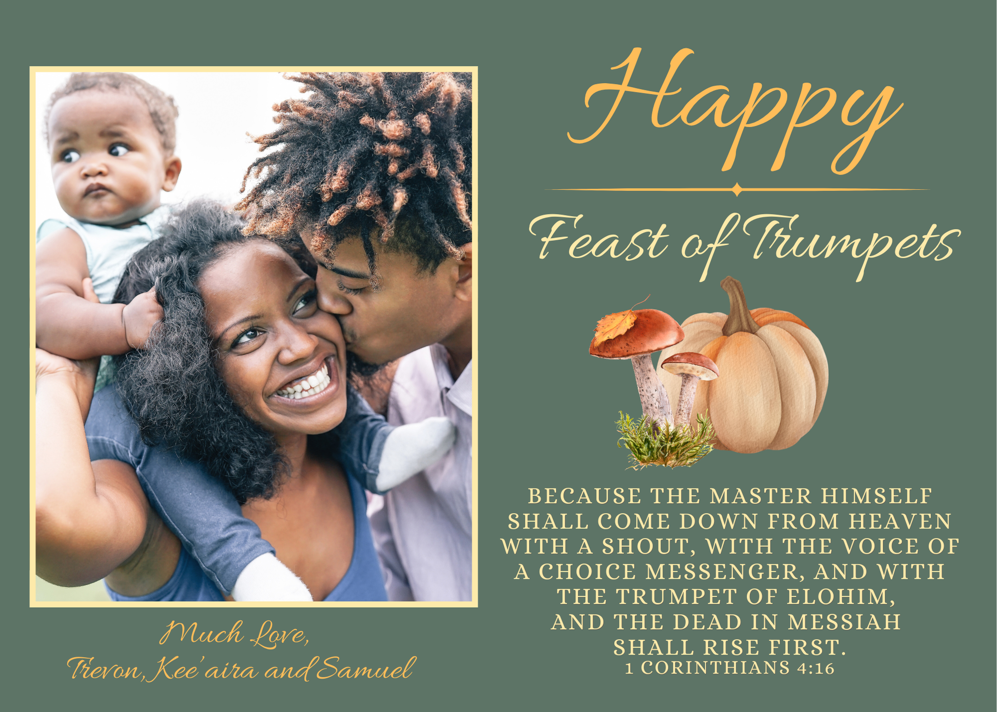 Feast of Trumpets - Pumpkin Mushroom