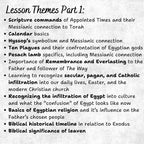 Whole Family Messianic Passover Curriculum